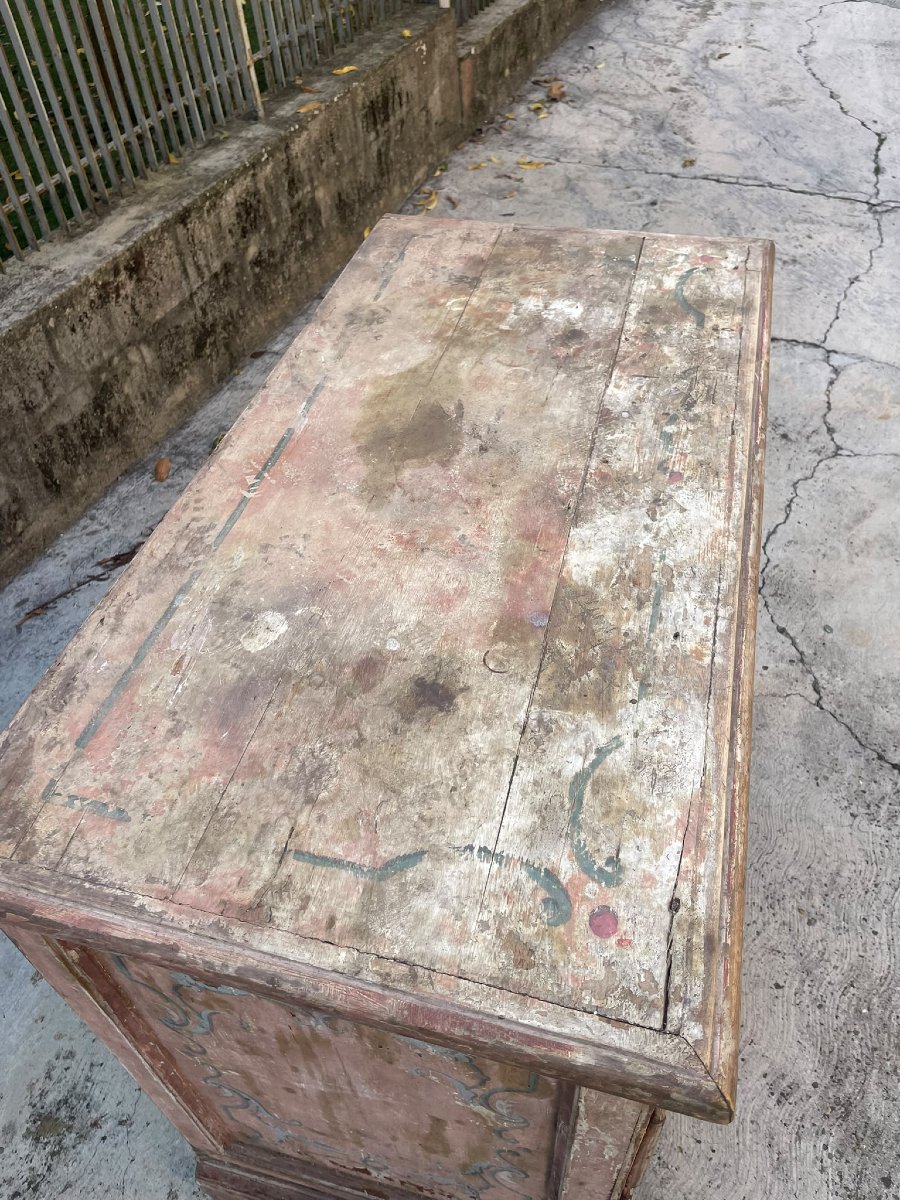 Ancienne commode en bois, Toscana XVII siecle-photo-4