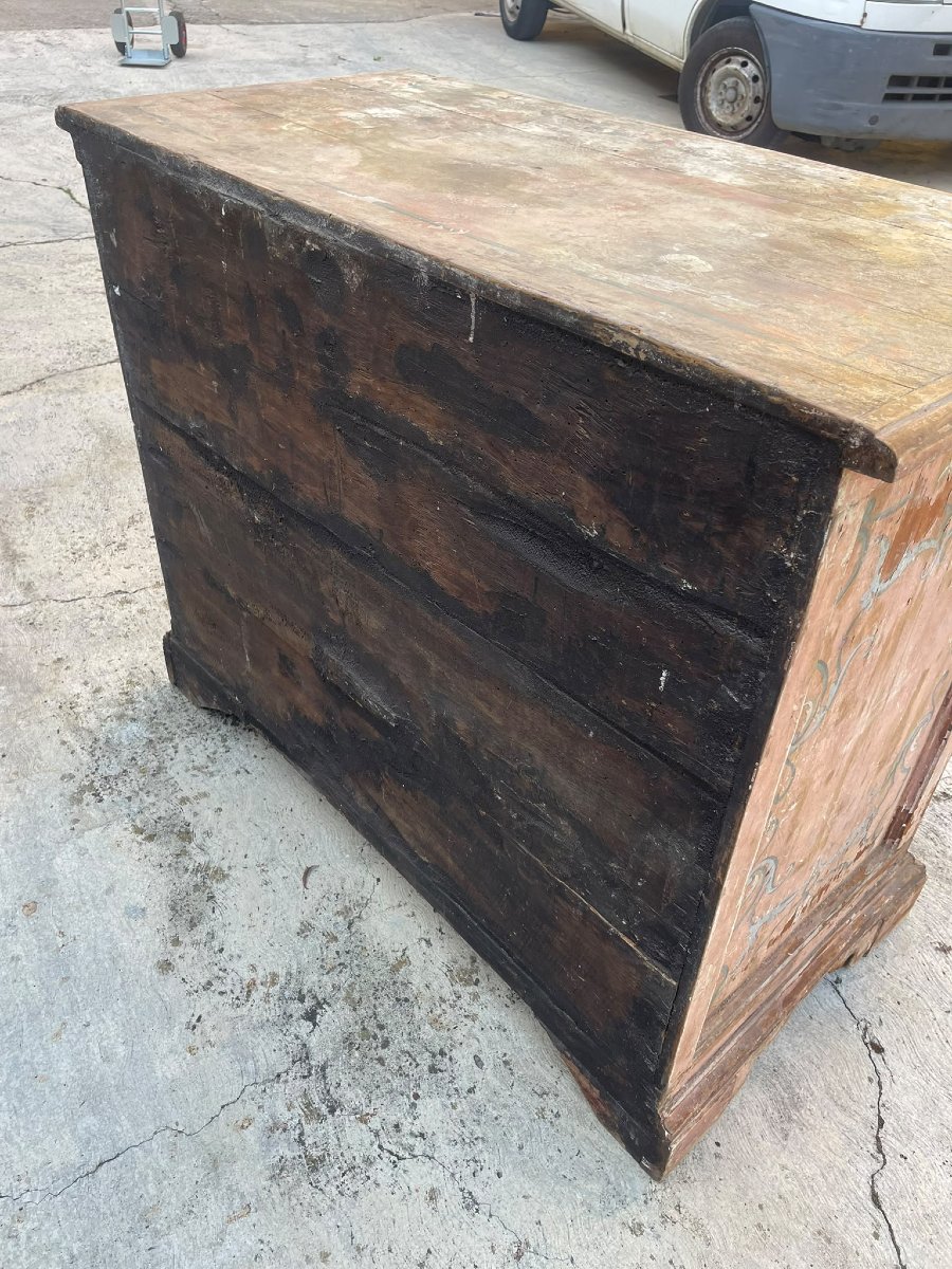 Ancienne commode en bois, Toscana XVII siecle-photo-6
