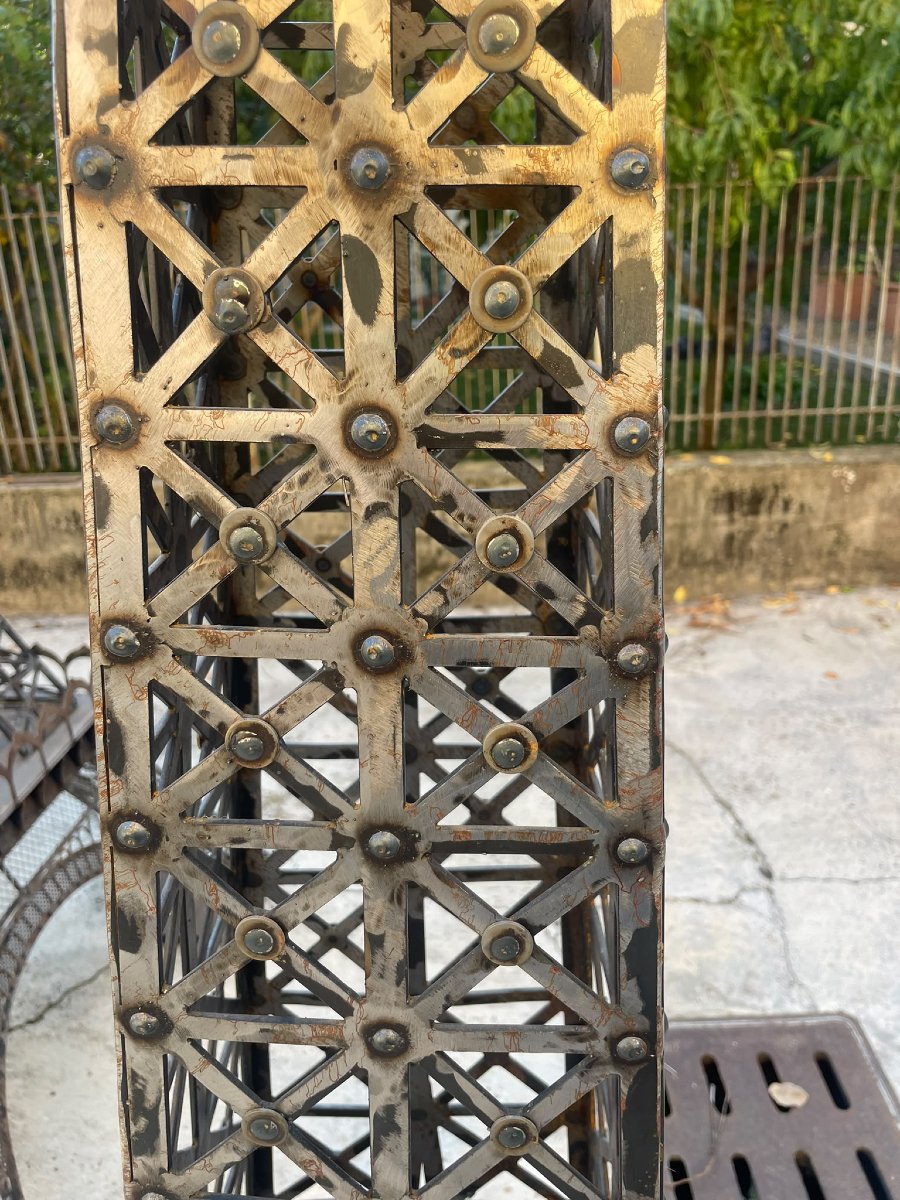 Incroyable modèle de la tour Eiffel en fer, 340 cm, démontable en 3 parties-photo-3