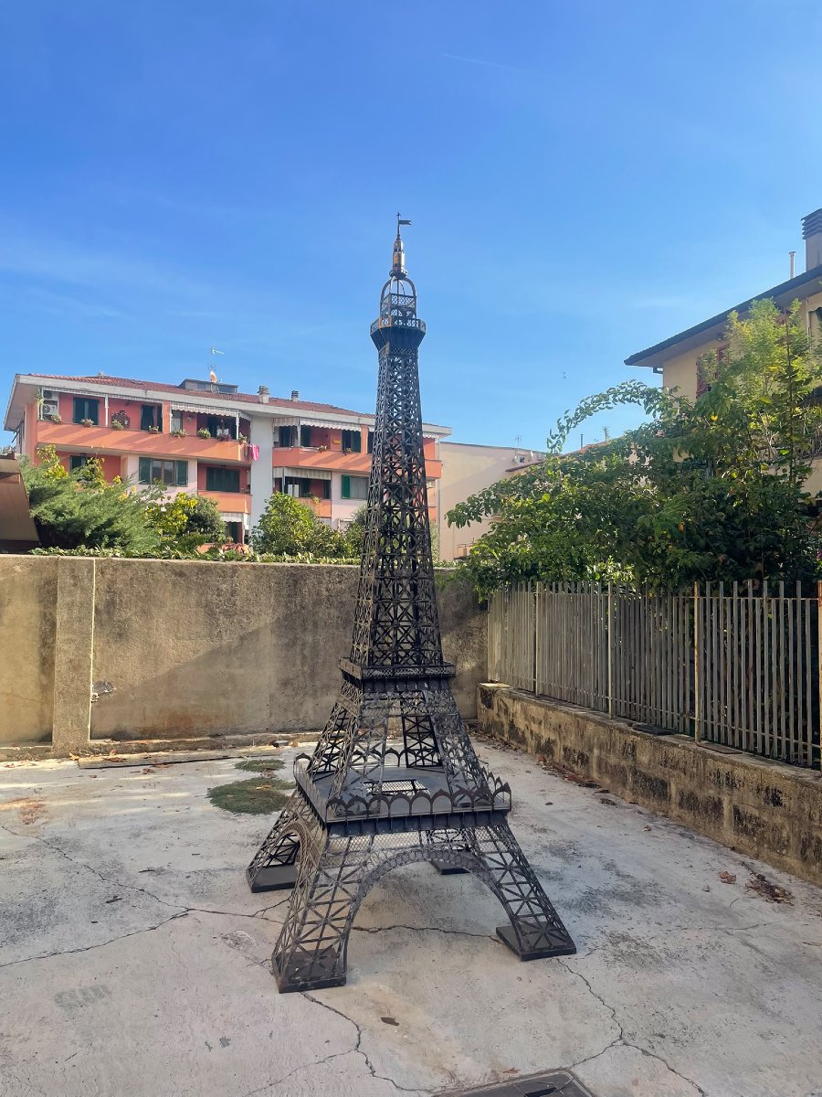 Incroyable modèle de la tour Eiffel en fer, 340 cm, démontable en 3 parties-photo-1