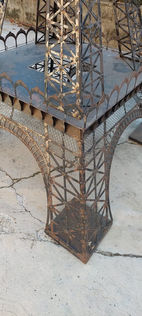 Incroyable modèle de la tour Eiffel en fer, 340 cm, démontable en 3 parties-photo-6
