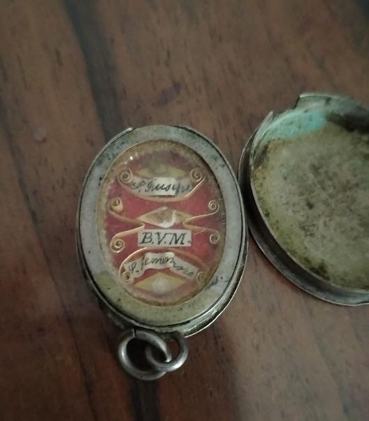 Reliquaire en argent avec reliques de saint Joseph - bienheureuse Vierge Marie - saint Geminian-photo-4