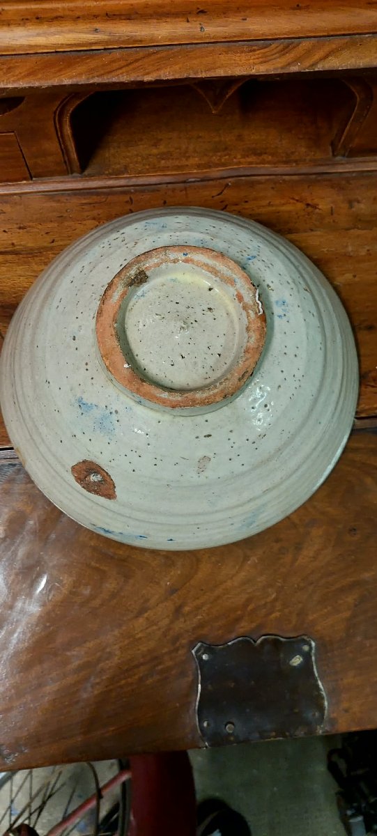 Large Ceramic Bowl By Fajaluza, 19th Century-photo-4