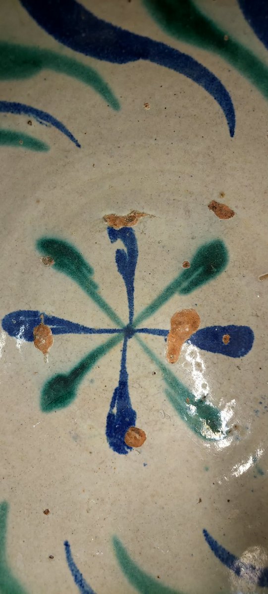 Large Ceramic Bowl By Fajaluza, 19th Century-photo-2