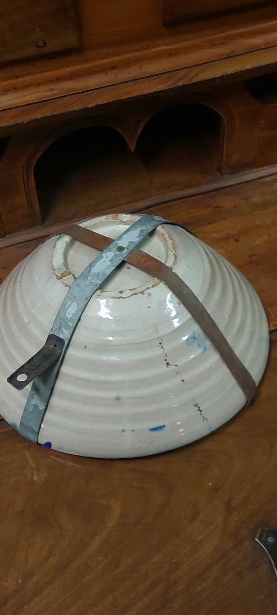 Ancien *lebrillo* en céramique de Fajalauza (Grenade) – XIXe siècle-photo-6