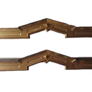 Pair Of Valances In Carved And Gilded Wood, Northern Italy XIXth Century