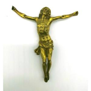 Ancient Christ Golden Bronze 18th Century Italy