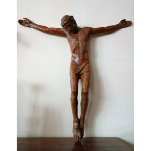 Large 19th Century Wooden Christ