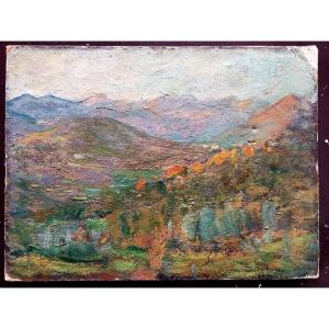 "clemente Levi Pugliese" Impressionist Landscape Oil