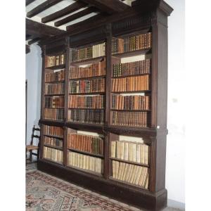 Large Open Bookcase From The Late 19th Century