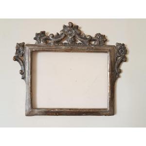 Antique 18th Century Tuscan Silvered Wood Frame