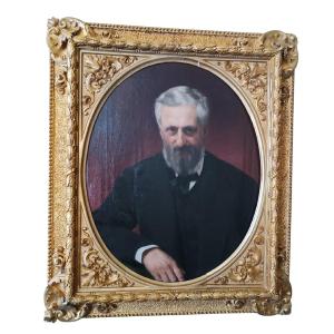 Portrait De Cesare Altoviti Huile Sur Toile - Antonio Ciseri ( 1821-1893 )