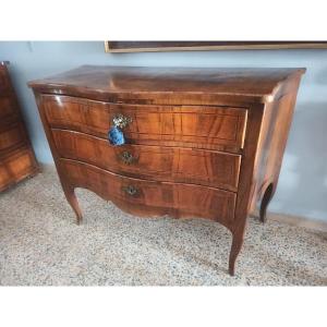 Commode Ancienne Louis XV - Italie Du XVIIIe Siècle