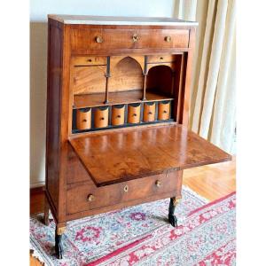 Original Empire Secretaire From The Early 19th Century - Lucca, Tuscany