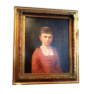Oil Painting On Canvas Portrait Second Half Of The 19th Century - German School
