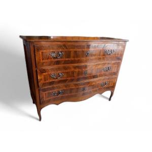 Louis XV Baroque Chest Of Drawers, Second Half Of The 18th Century