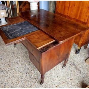 Antique Louis Philippe 5-drawer Open Desk - Tuscany