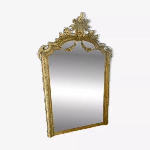 Large 19th Century Gilded Wood Mirror