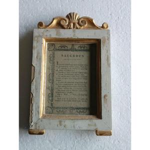Antique Louis XVI Cartaglory Frame