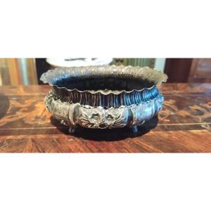 Tureen In Solid Chiselled Silver - Italy, Late 19th Century - 328 Grams