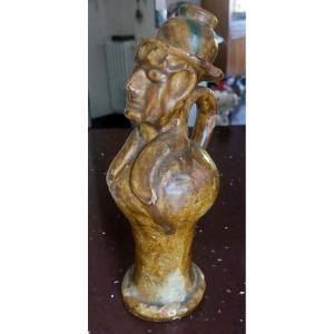 Old Apotropaic Ceramic Flask, Seminara Calabra, Paolo Condurso