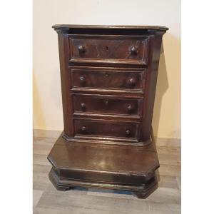 Antique 17th Century Kneeler With Walnut Drawers