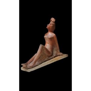 "alberto Sparapani" Signed Terracotta Female Nude Sculpture