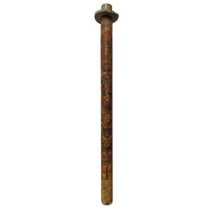 Antique Large Painted Easter Candle, From Tuscany, Dated 1825