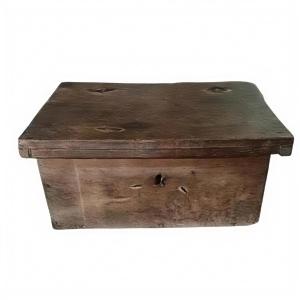 Antique Wooden Chest, Box, Or Casket From The 17th Century