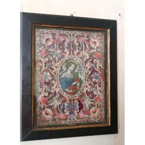 Antique Reliquary Containing Relics, Crafted By Monks In The 18th Century