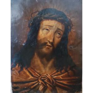 Antique Painting On Copper, *ecce Homo*