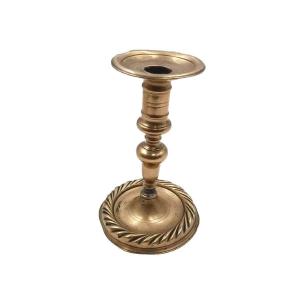 17th-century Antique Bronze Candlestick
