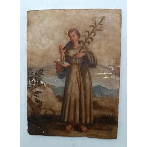 Peinture ancienne sur albâtre, XVIIIe siècle, Italie