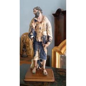 18th–19th-century Sculpture From Naples - Nativity Scene - Saint Joseph
