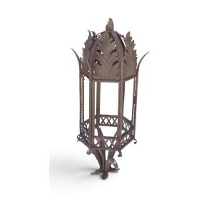 Antique Wrought-iron Hanging Lantern. Tuscany, 19th Century