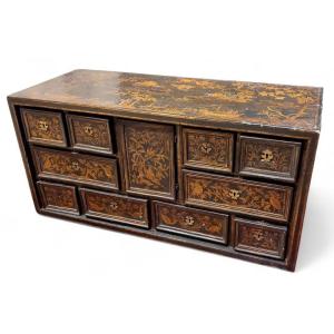 Cabinet à monnaie du XVIe siècle - décoré de chinoiseries - Venise