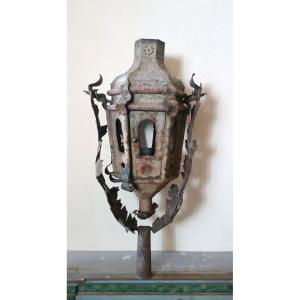 Antique 18th-century Painted Iron Lantern
