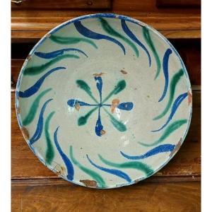 Large Ceramic Bowl By Fajaluza, 19th Century