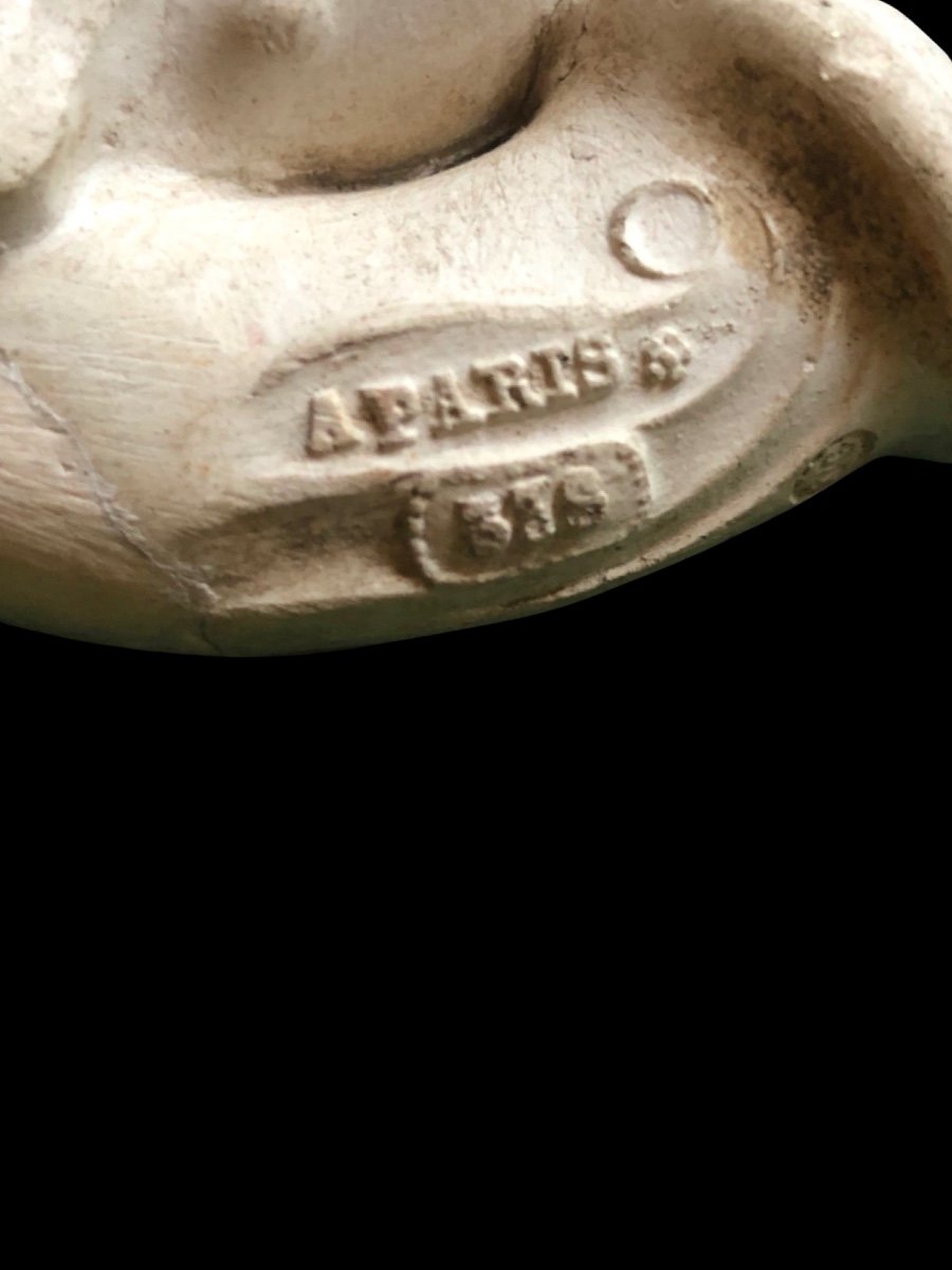 Terracotta Pipe Depicting A Skull. Gambier Manufacture, Paris. -photo-4