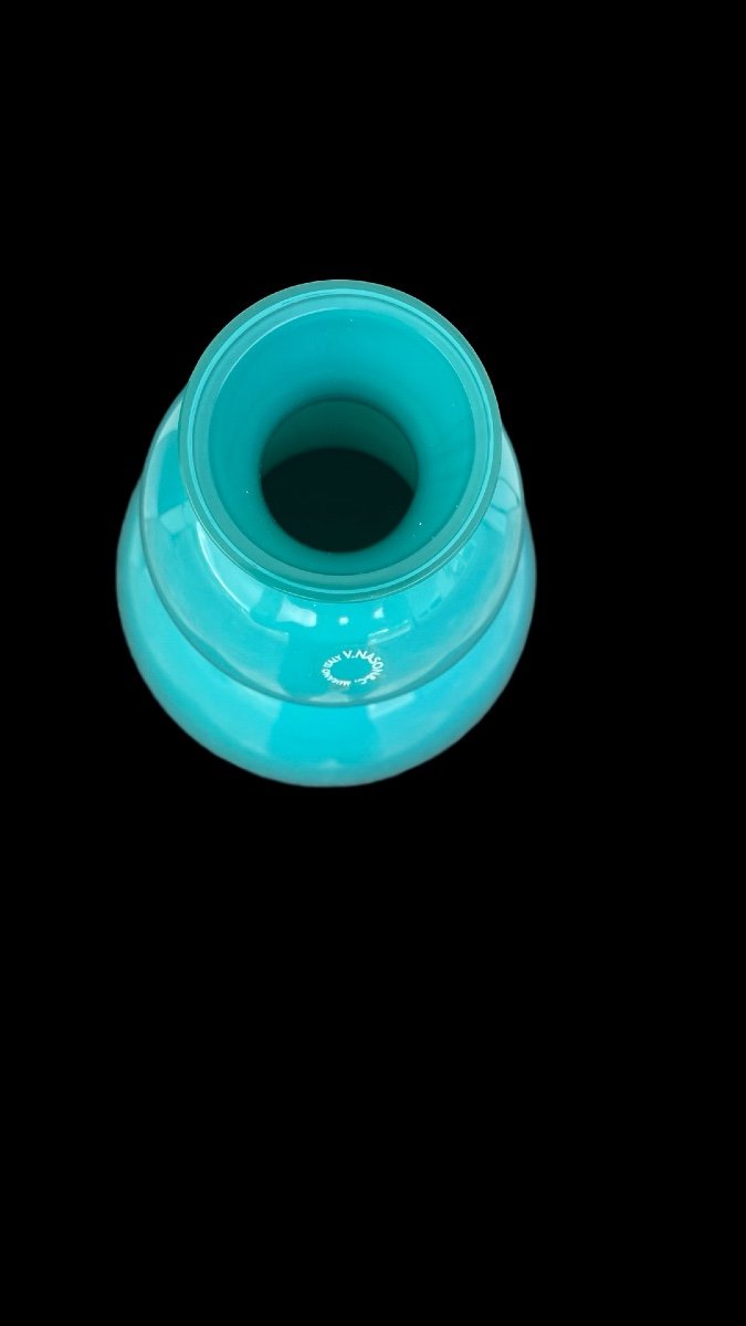 Glass Vase With Tapered Body. Nason Manufacture. Murano. -photo-1