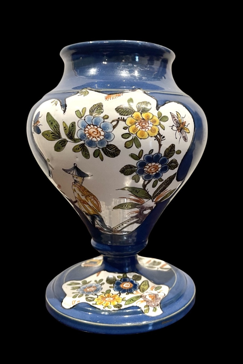  Majolica Vase,decoration With Oriental Figures. Felice Clerici.milan