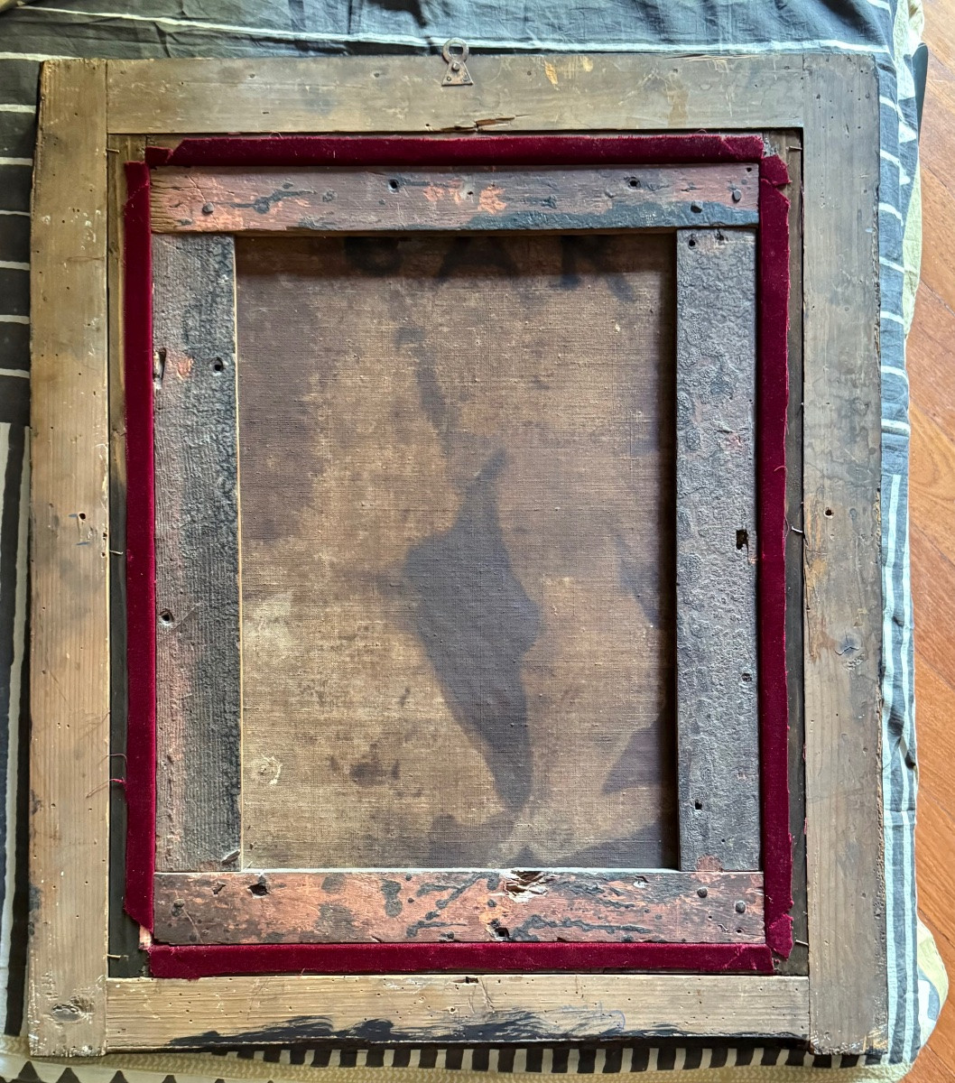 Oil On Canvas Depicting Saint Jerome Penitent. -photo-1