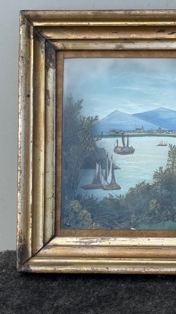 Perspective Painting - Three-dimensional Diorama In A Frame With Protective Glass -photo-5