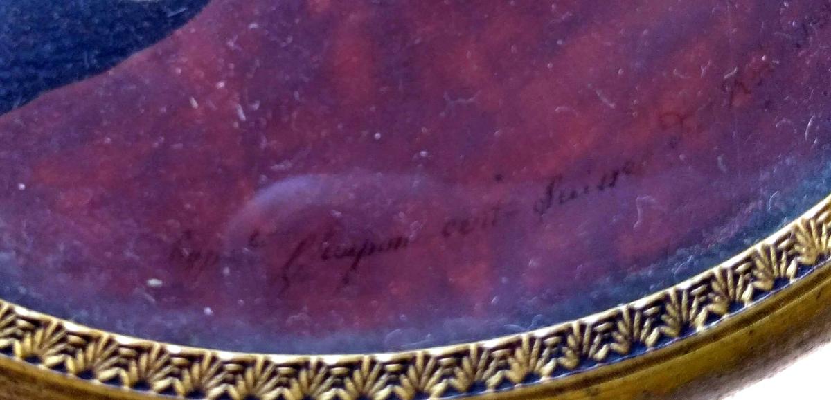Miniature Hippolyte Chapon (1790-1838) Portrait De Femme. Signèe-photo-4