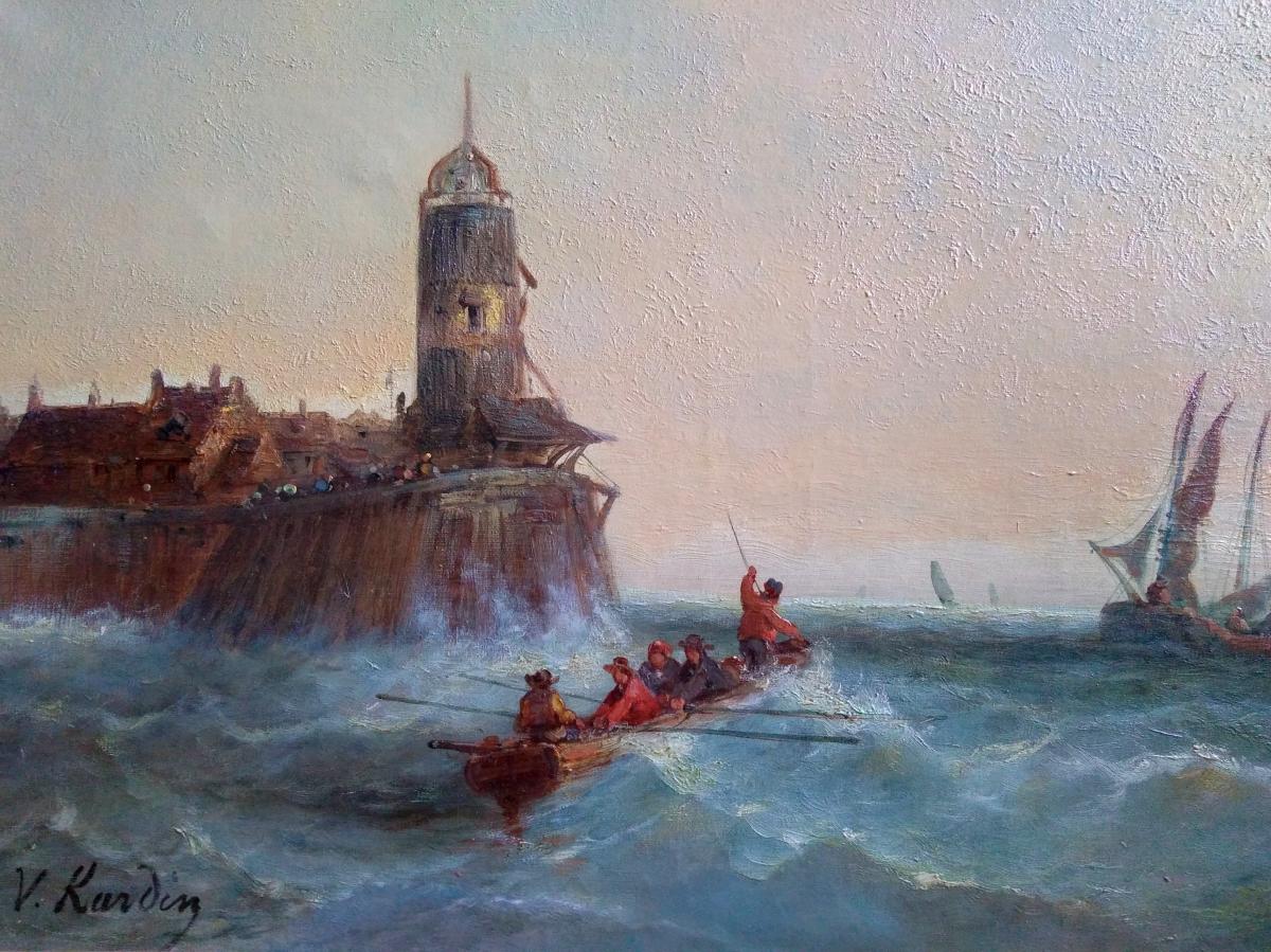 HUILE SUR TOILE. École Hollandaise Du XIX Siècle. 