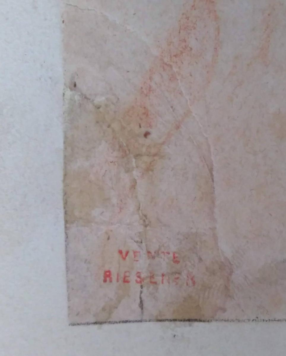 DESSIN Louis Antoine Leon Riesener (paris 1808-1878)-photo-2