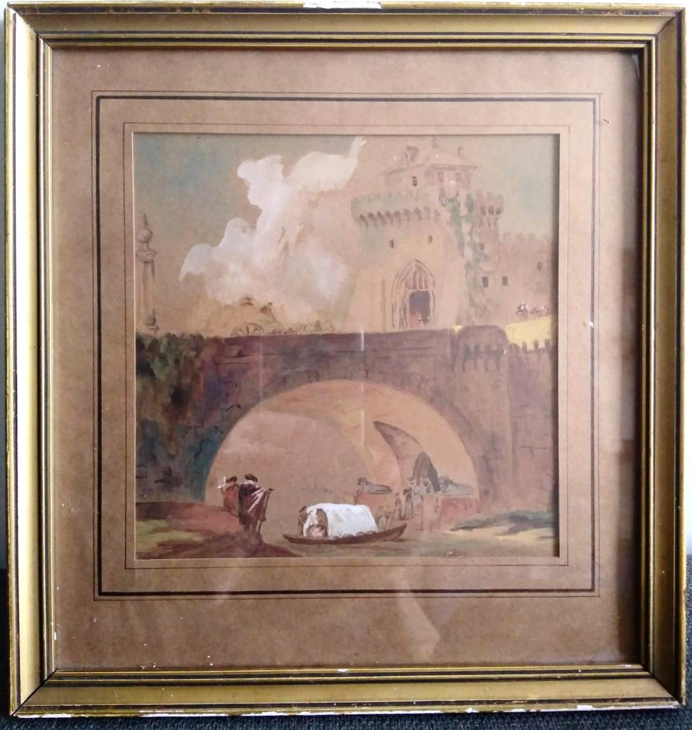 Dessin Ancien. Ec. FranÇaise XIXÈme. Attrib. Hubert Robert (1733-1808) 