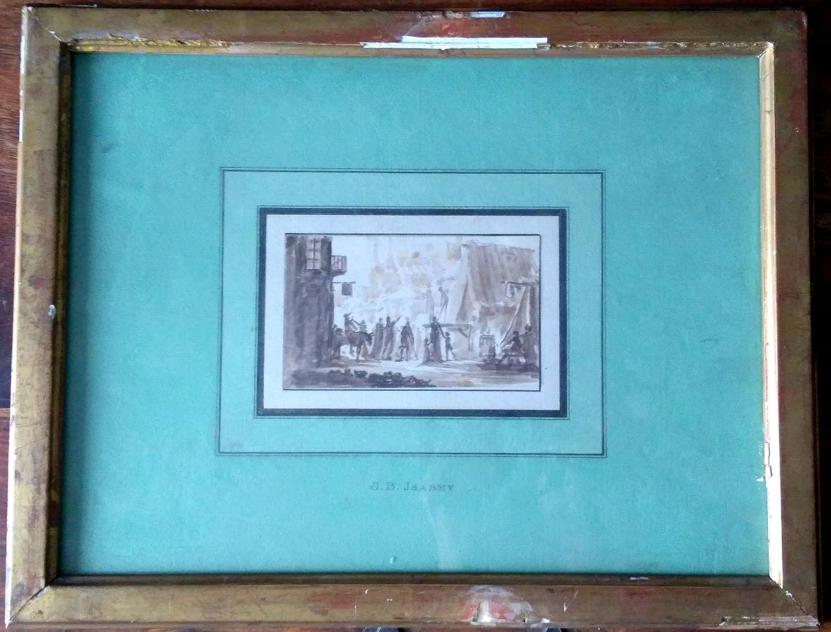 Dessin Jean Baptiste Isabey (1767-1855) ex col. Hitthorf-photo-4