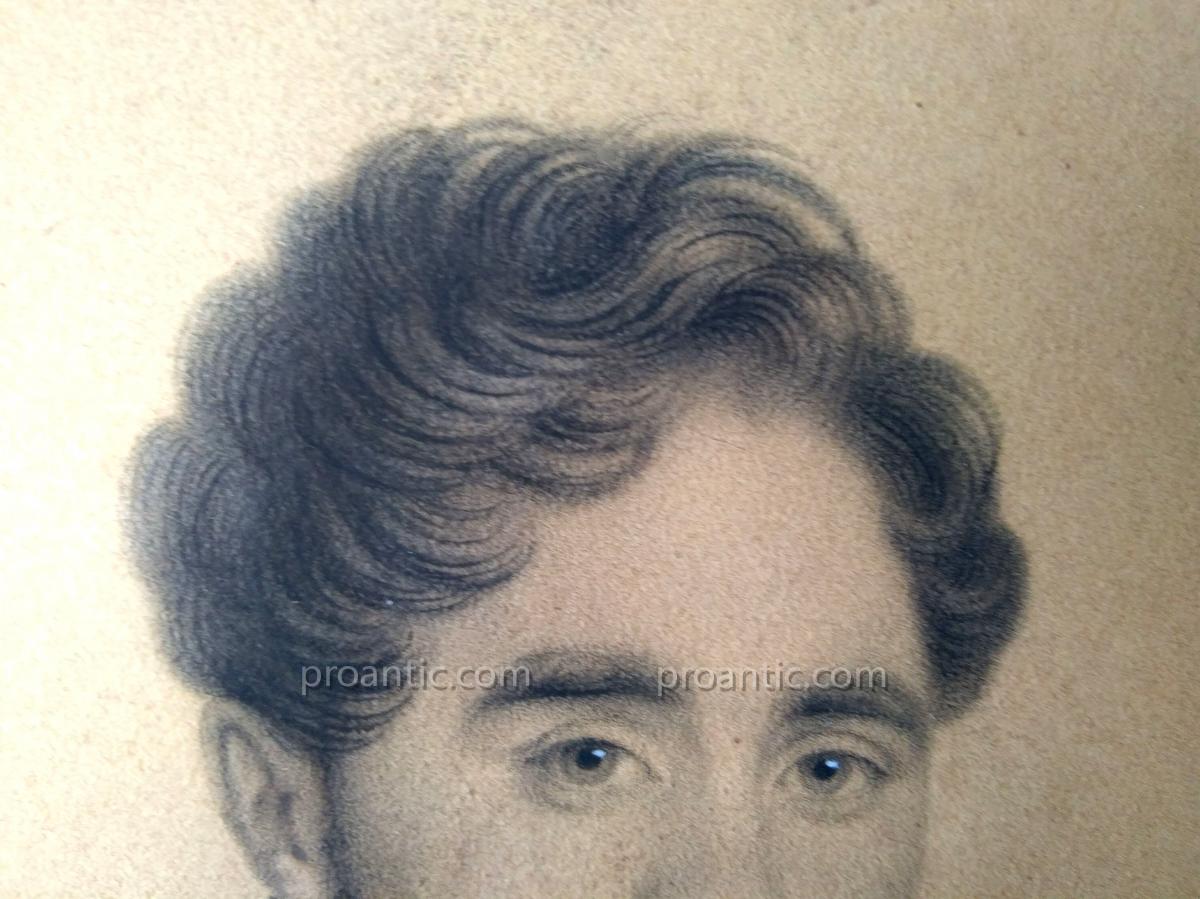 Portrait de Prosper Le Guay (1805-1886)  signé C.Doussault (1814-1880)-photo-4