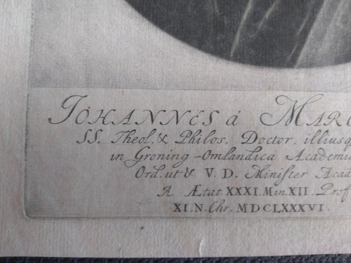 Portrait Engraving Old XVII. Dutch School-photo-3